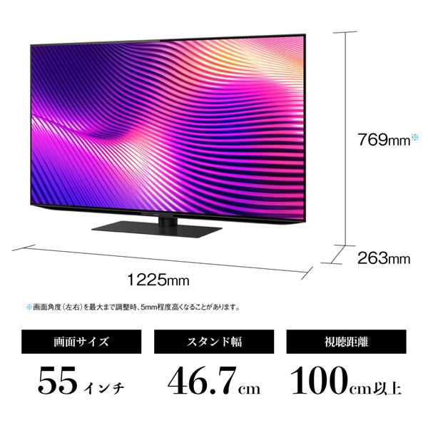 SHARP 有機ELテレビ AQUOS【55V型/GoogleTV搭載】 4T-55S9A | ノジマ