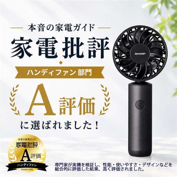 SHARP プラズマクラスターオウルフローハンディファン【風量4段階/type