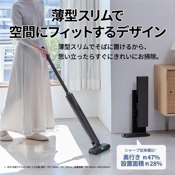 SHARP スティッククリーナー RACTIVE Air STATION EC-CR1-W | ノジマ
