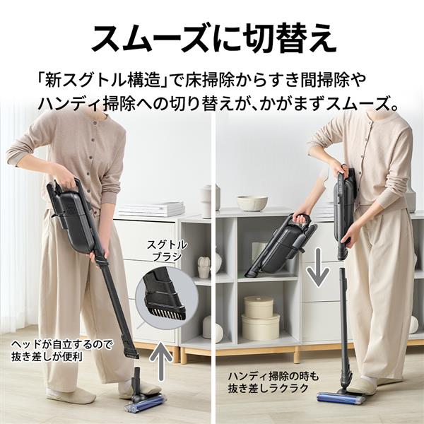 SHARP スティッククリーナー RACTIVE Air 紙パック式 EC-KR70A-B