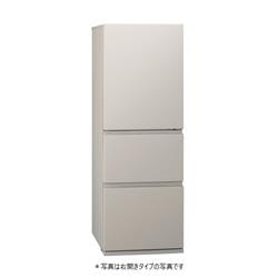 Panasonic 3ドア冷蔵庫 330L2024年製 超美品　マットベージュ系 Panasonic 冷蔵庫[奥行うす型]【3ドア/右開き/326L/マットベージュ