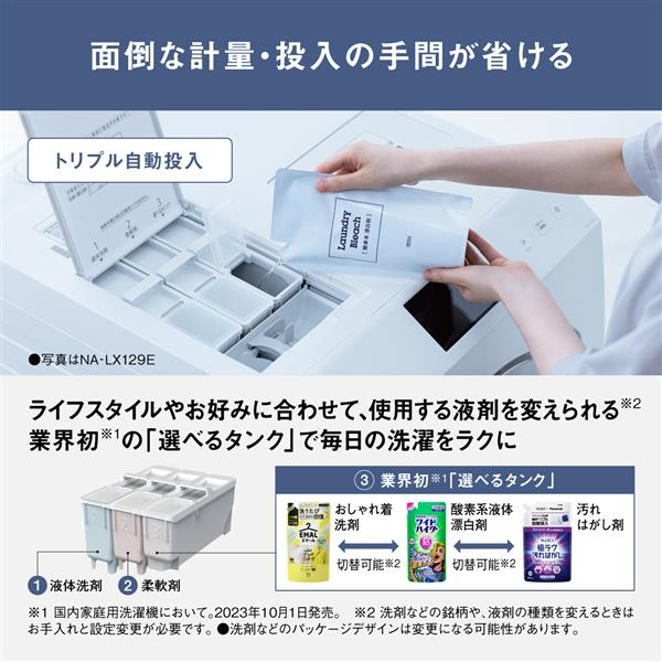 Panasonic ドラム式洗濯乾燥機 左開き マットホワイト ☆大型配送対象