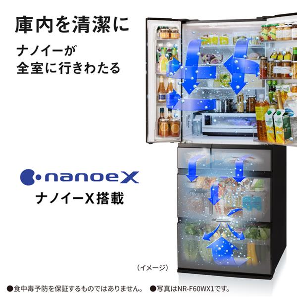 Panasonic 冷蔵庫 [全室ナノイーX][ラグジュアリーデザイン]【6ドア 