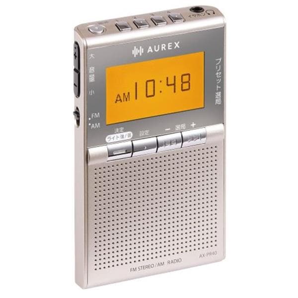TOSHIBA LEDライト付きポケットラジオ AX-PR40-N | ノジマオンライン