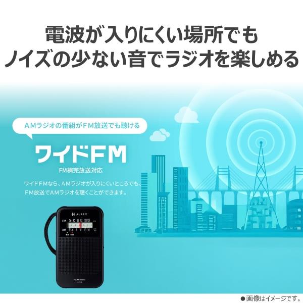 TOSHIBA ラジオ AUREX LEDライト付 ブラック AX-HR10-K | ノジマオンライン