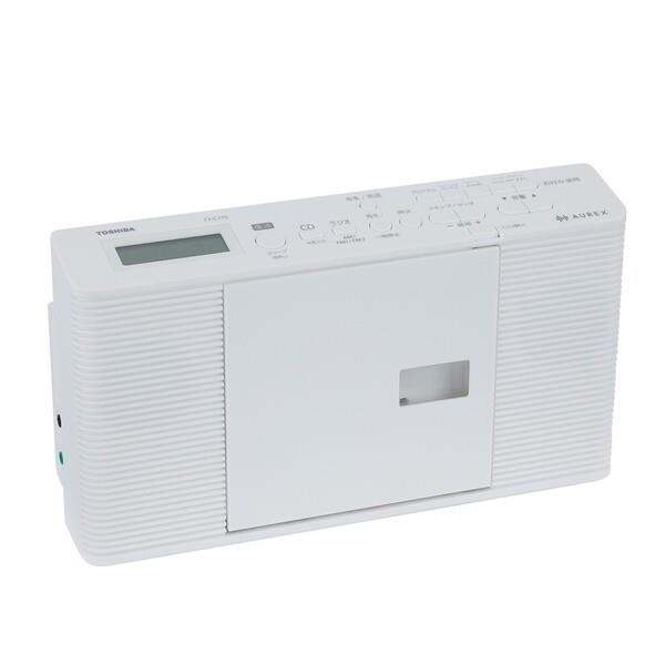 TOSHIBA CDラジカセ 縦型スリム 音質モード ホワイト TY-C270-W