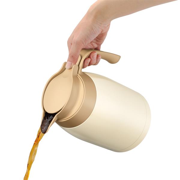 THERMOS ステンレスポット 1500ml クリームホワイト TTB-1501-CRW