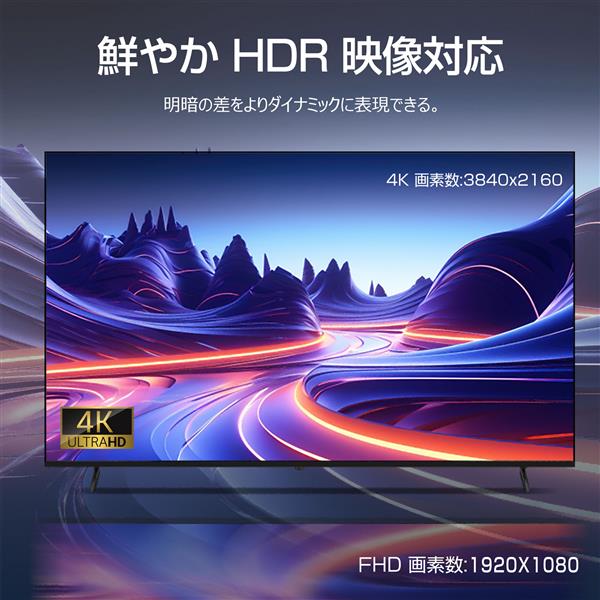 WIS 65インチ 大型画面モニター[4K/高音質/デジタルサイネージ/HDR] AS