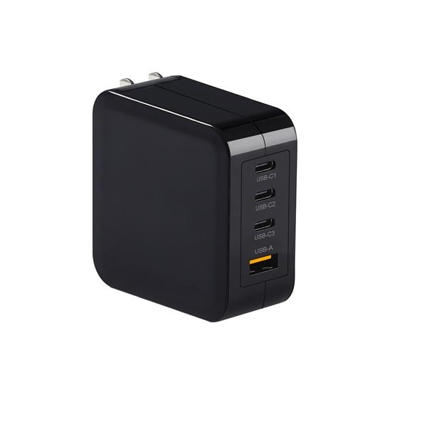 リーダーメディアテクノ AC充電器 4口100W USB-A×1 C×3 PD対応 窒化