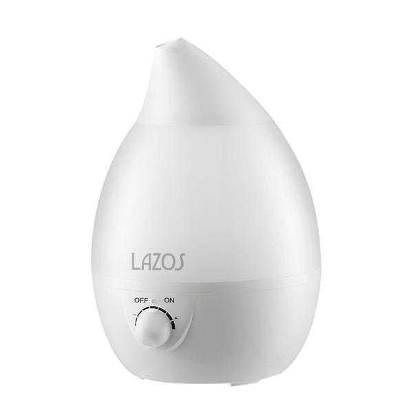リーダーメディアテクノ LAZOS しずく型加湿器 超音波式 3L ホワイト L