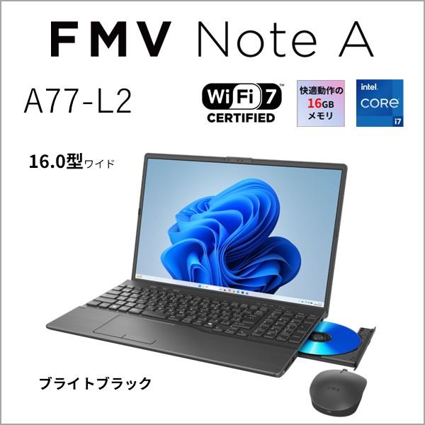 i7アルマイト天板Windows11✨ガラス製タッチパネル富士通ノートパソコン 富士通 ノートPC FMV Note A A77-L2 16.0インチ/Windows11/Core i7