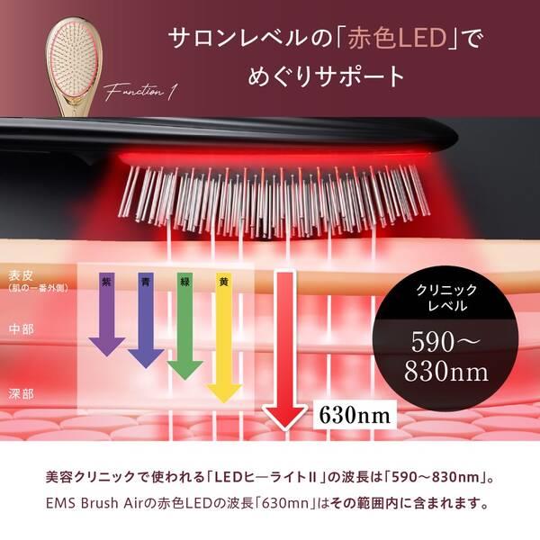 WAVEWAVE EMS Brush Air【EMS/クッションブラシ/軽量/赤色LED/マイナス