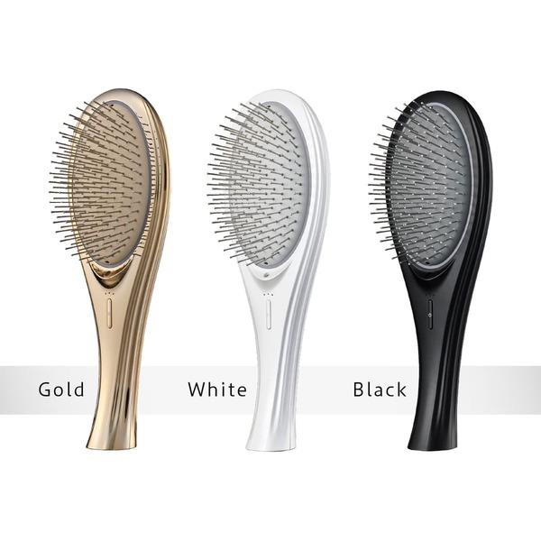 WAVEWAVE ヘアブラシ EMS Brush Air WH41-01-GD WAVEWAVE EMS Brush Air ホワイト WH41-01-WH 1台: サン