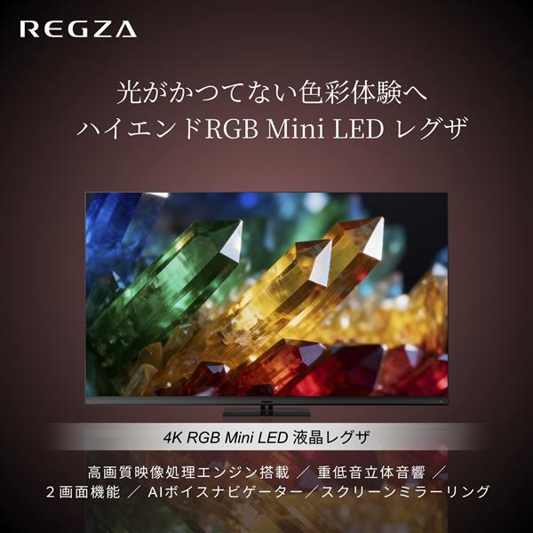 REGZA RGB Mini LED液晶テレビ/4Kテレビ/65インチ ☆大型配送対象商品