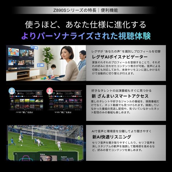 REGZA MiniLED液晶テレビ/量子ドット/4Kテレビ/65インチ ☆大型配送