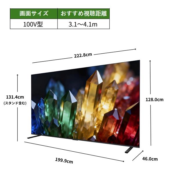 REGZA 4K液晶TV REGZA 100V型/RGBminiLED ☆一部地域見積機種/大型配送