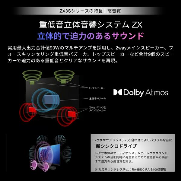 REGZA 4K液晶TV REGZA 100V型/RGBminiLED ☆一部地域見積機種/大型配送
