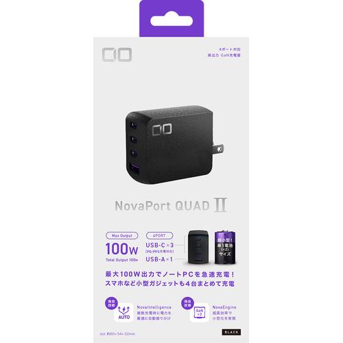 CIO Novaport QUADII 100W3C1A ブラック(第2世代) CIO-G100W3C1A-N2-BK