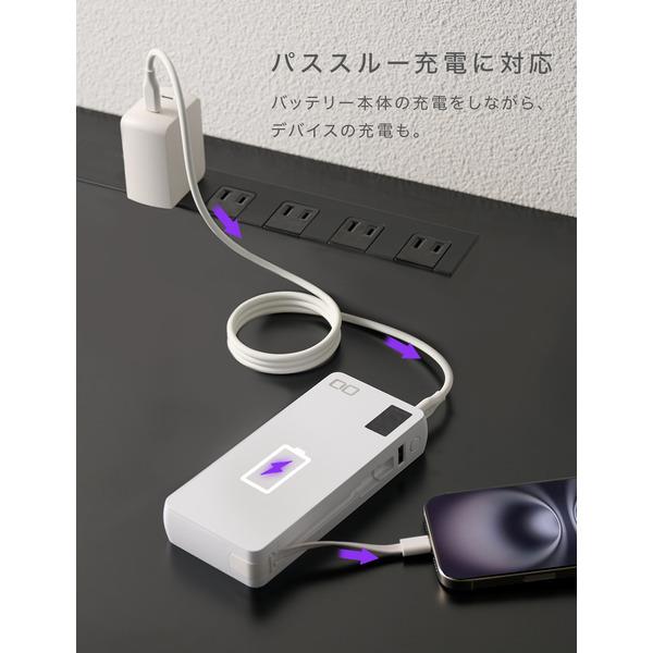 CIO SMARTCOBY Pro CABLE 100W 20K ホワイト CIO SMARTCOBY Pro CABLE 100W2C1A 20000mAh ホワイト CIO-MB100W2C1A