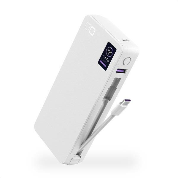 CIO SMARTCOBY Pro CABLE 100W2C1A 20000mAh ホワイト CIO-MB100W2C1A