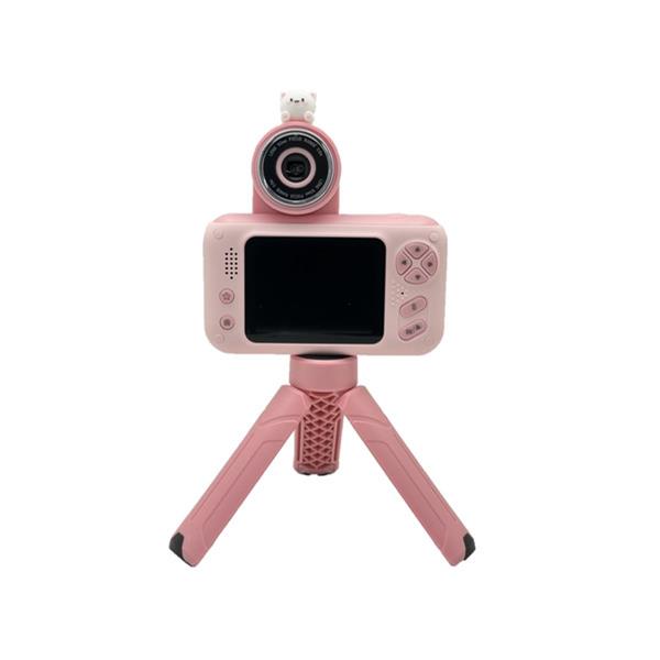 CINNOTOWN Kids Camera キッズカメラ ピンク 三脚付き 自撮り棒