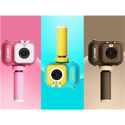 CINNOTOWN Kids Camera キッズカメラ ピンク 三脚付き 自撮り棒 ゲーム