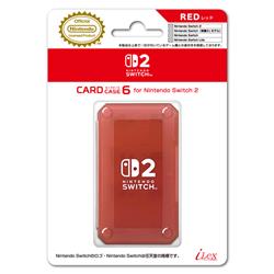 【Switch2】 カードケース6 for Nintendo Switch2 レッド