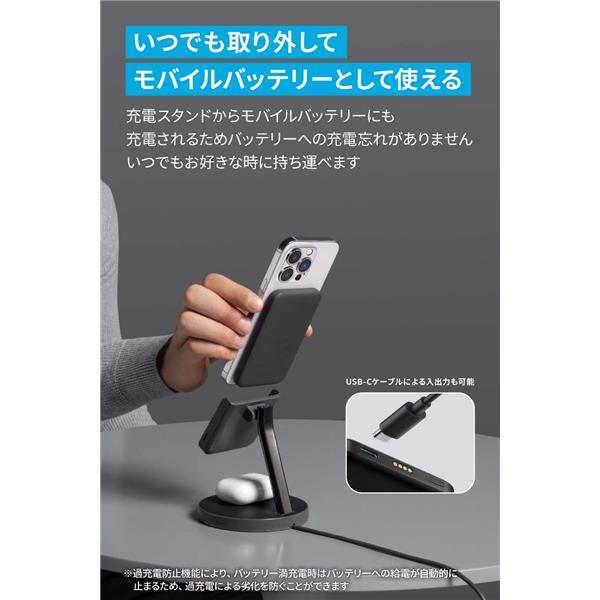 Anker B25A7111 マグネット式ワイヤレス充電器 Magnetic Wireless