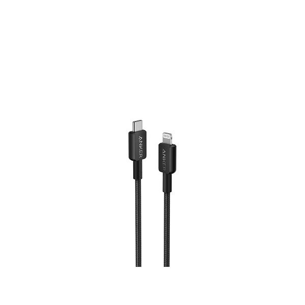 Anker A81B5N11 USB-C & Lightning ケーブル【高耐久ナイロン/急速充電 