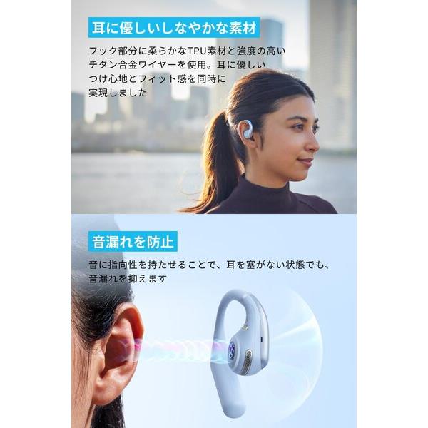 Anker Soundcore AeroFit ［グレイッシュブルー] A3872NG1 | ノジマ