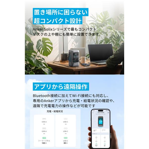 Anker Anker Solix C200 DC Portable Power Station ブラック A1727511
