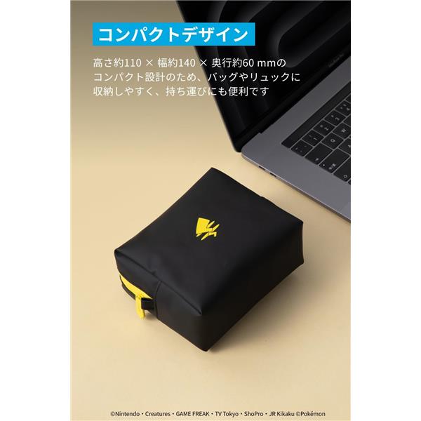 Anker Anker コンパクトポーチ ピカチュウモデル ブラック A84B1N11