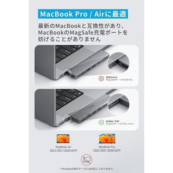 【極美品】MacBook Air　M1チップ スペースグレー Ankerハブ付 Anker 547 USB-C Hub [7-in-2/for MacBook/ グレー] A8354NA1 | ノジマ