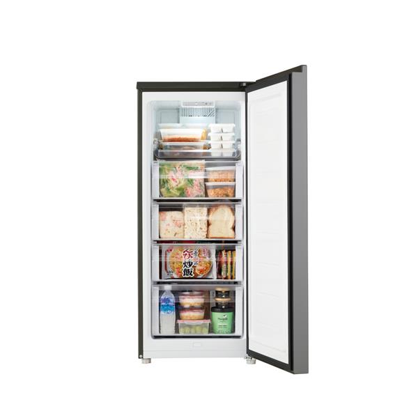 ハイアール 冷凍庫 前開き式 135L 自動霜取り 冷凍冷蔵切替 グレー JF