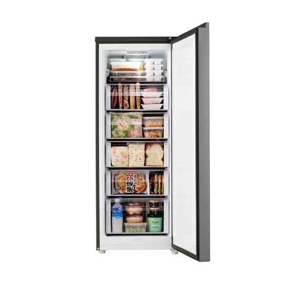 ハイアール 冷凍庫 前開き式 152L 自動霜取り 冷凍冷蔵切替 グレー JF