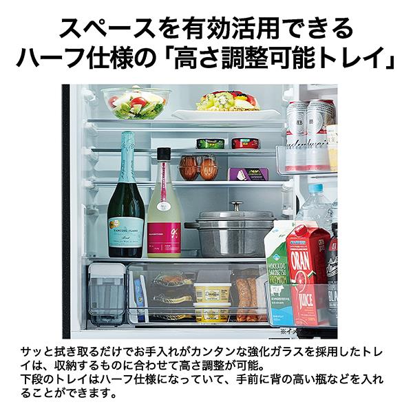 ハイアール 冷蔵庫[スリム3ドア 右開き/375L/ファン/自動製氷/ブルー