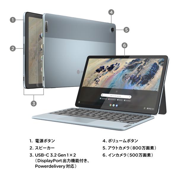 Lenovo 82T6000RJP Chromebook Lenovo Duet370【10.95インチ/ChromeOS