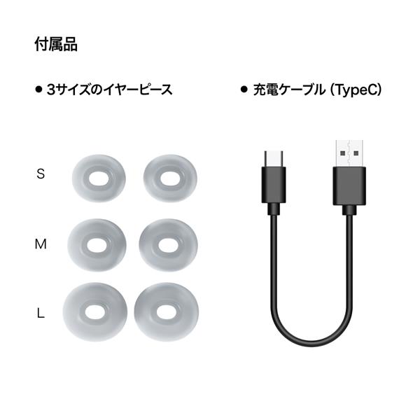 AVIOT TE-J1-KH イヤホン【ワイヤレス(左右分離)/Bluetooth/マイク対応