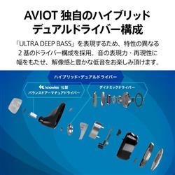 AVIOT TE-BD11tR-BK イヤホン TE-BD11tR【ワイヤレス(左右分離 