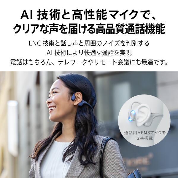 AVIOT 骨伝導イヤホン【デュアルマイク ノイズキャンセリング搭載