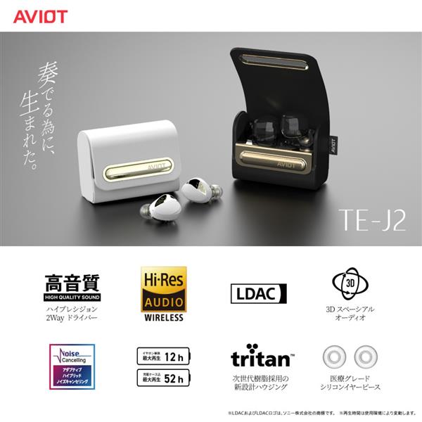 AVIOT イヤホン【ワイヤレス/Bluetooth/マイク対応/ハイレゾ対応