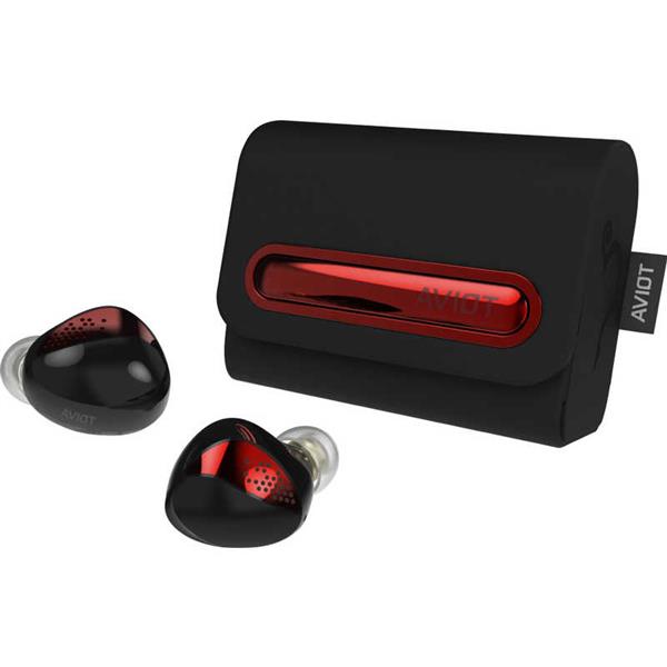 片耳のみ　AVIO 完全ワイヤレスイヤフォン レッド AVIOT イヤホン【ワイヤレス(左右分離)/Bluetooth/マイク対応
