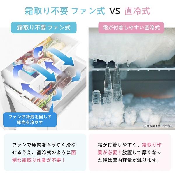 ハイセンス ファン式冷凍冷蔵庫 [2ドア/右開き/257L/ホワイト] ☆大型