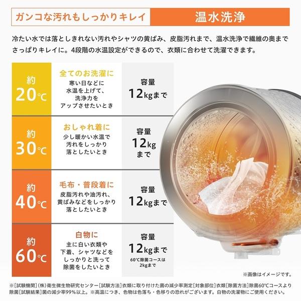 ハイセンス ドラム式洗濯乾燥機 [左開き/洗濯12kg/乾燥6kg/ホワイト