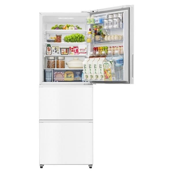 【送料込】　Hisence 冷蔵・冷凍庫　ホワイト　358L 冷凍冷蔵庫 ホワイト HR-GC360KW [幅59.9cm /358L /3ドア /右開き