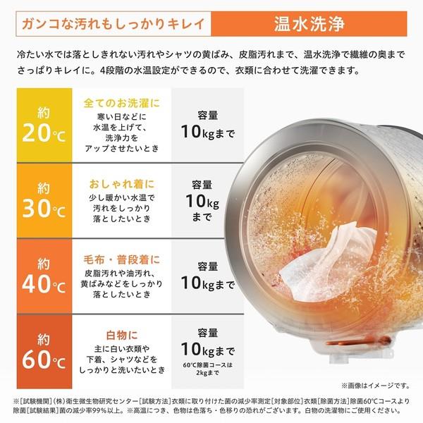 ハイセンス ドラム式洗濯乾燥機 [洗濯10kg/乾燥6kg/左開き/ホワイト