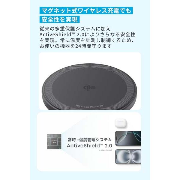 Anker 充電器 Anker Zolo Wireless Charger Magnetic Pad ブラック