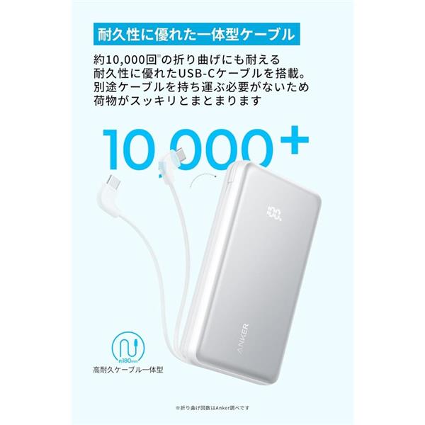 Anker モバイルバッテリー Zolo Power Bank 20000mAh 22.5W Built-In