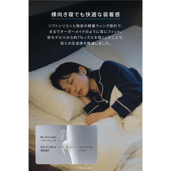 Anker ワイヤレスイヤホン Soundcore Sleep A30 ライトパープル