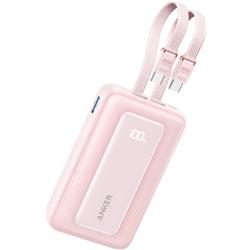 Anker Zolo Power Bank �y10000mAh / 35W / Built-In Dual USB-C�P�[�u��/ �s���N�z A110LN52